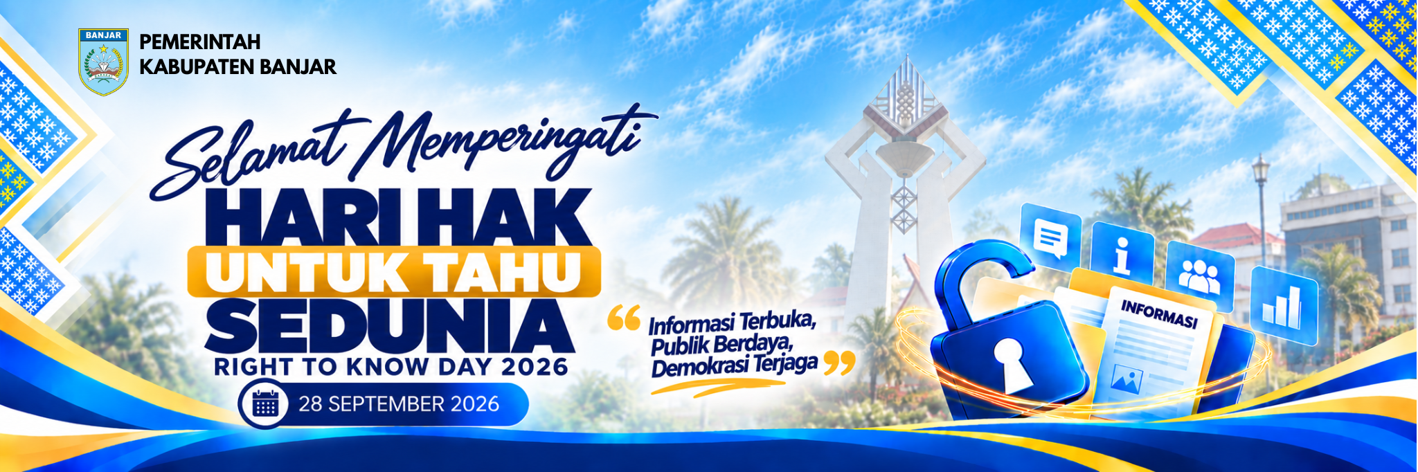 Banner Hari Hak Untuk Tahu